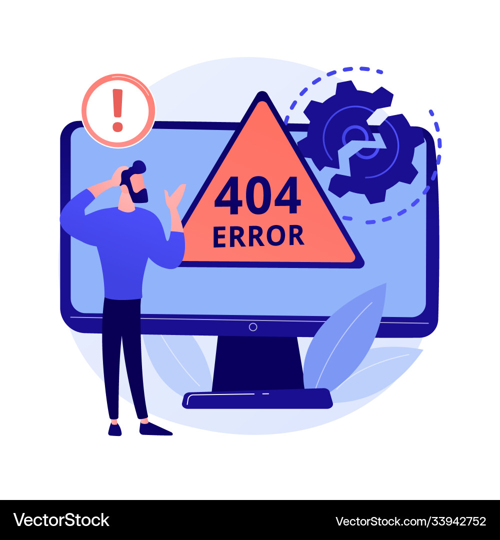 404 error abstract concept 404 error abstract concept vector image