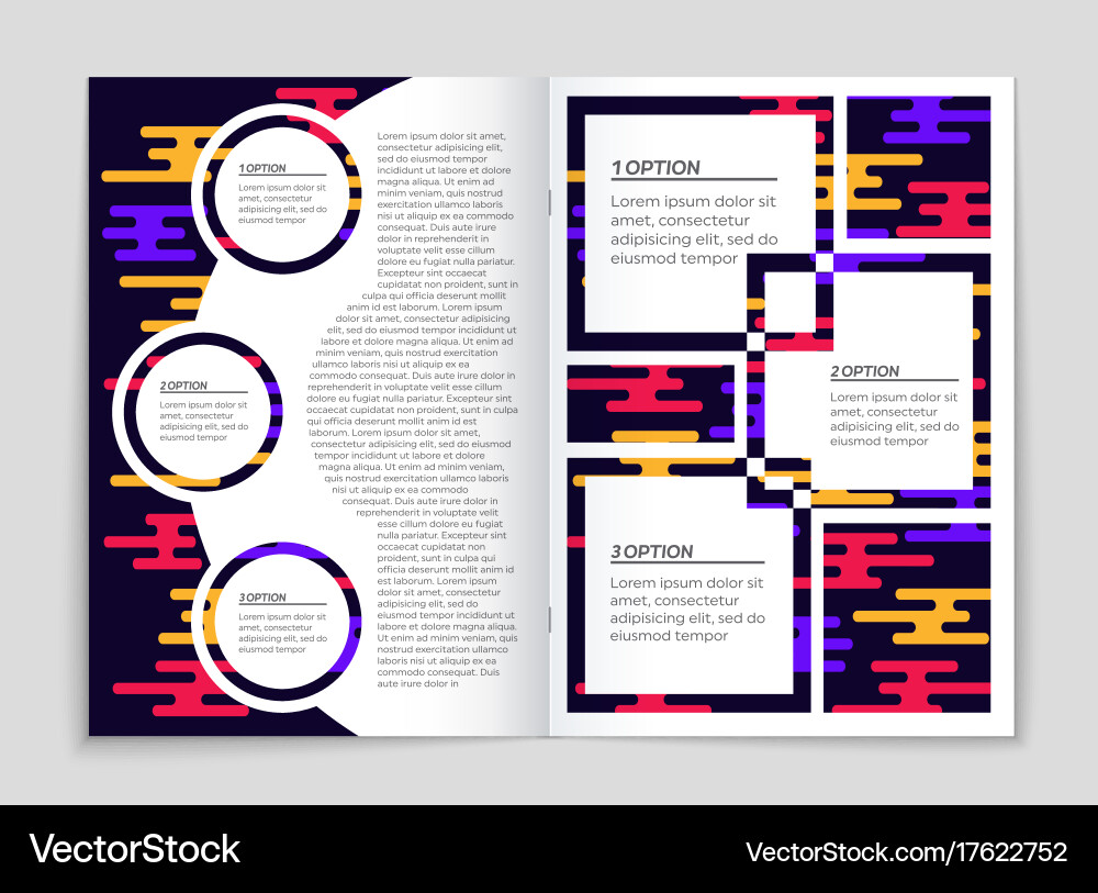 Abstract layout background set for art Vector Image