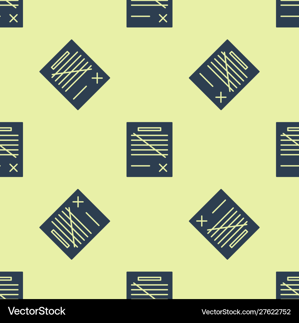 Blue delete file document icon isolated seamless Blue delete file document icon isolated seamless vector image