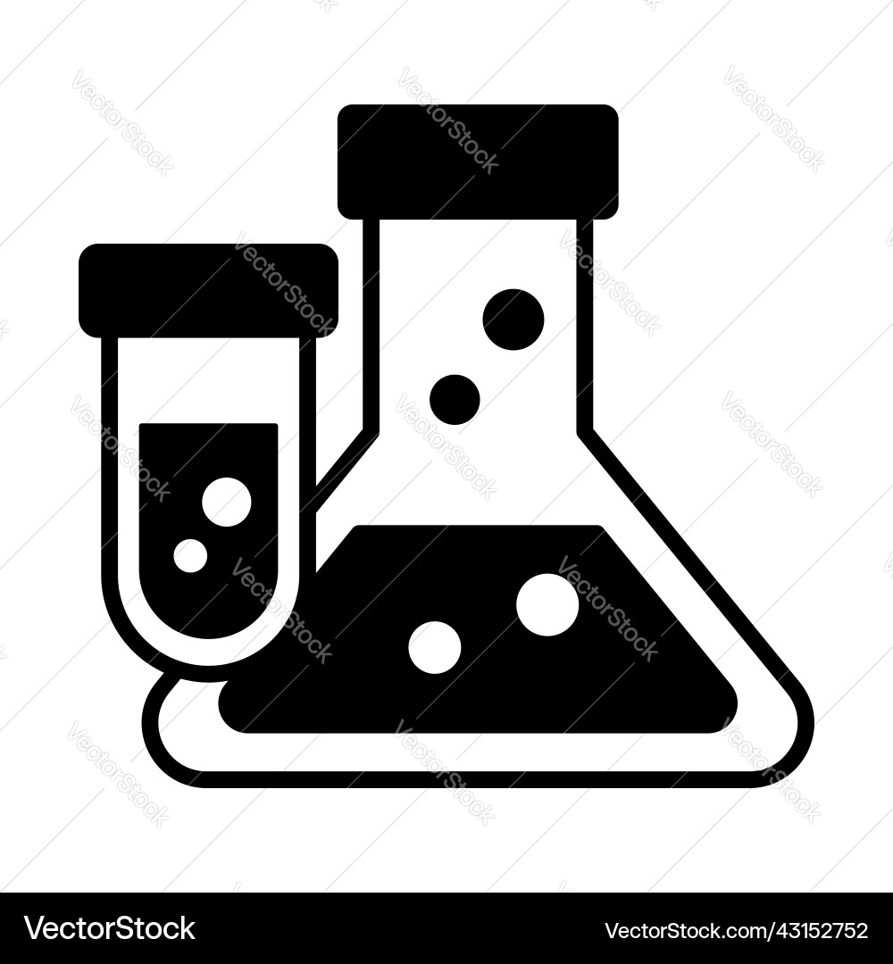 Flasks modern concepts design vector image