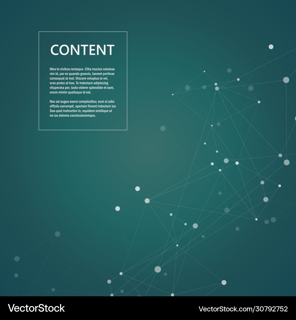 Molecule connection structure neurons chain Molecule connection structure neurons chain vector image