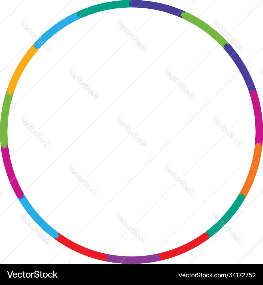 Segmented circles from 2 to 20 parts circular Segmented circles from 2 to 20 parts circular vector image