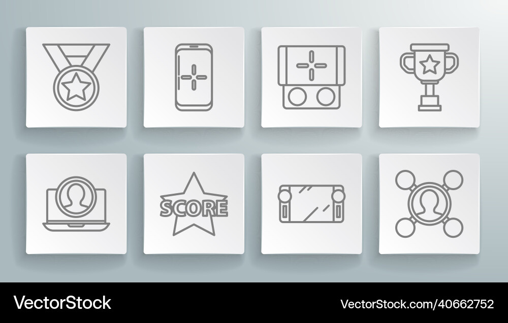 Set line create account screen smartphone Set line create account screen smartphone vector image