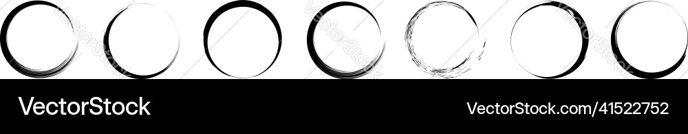 Smeared smudged circle circular grungy grunge Smeared smudged circle circular grungy grunge vector image