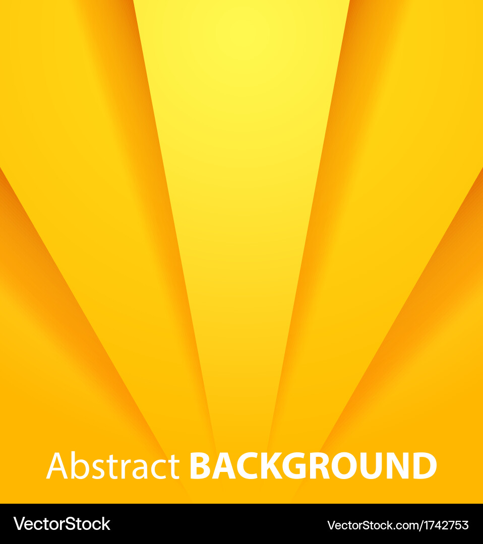 Abstract Yellow Background with Rays Royalty Free Vector