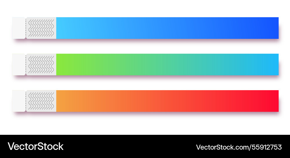 Bracelet event access modern color with copy space Bracelet event access modern color with copy space vector image