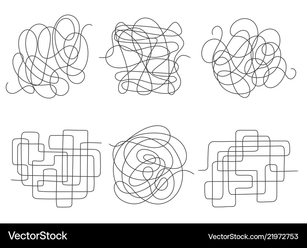 Complex Lines & Chaos vector image