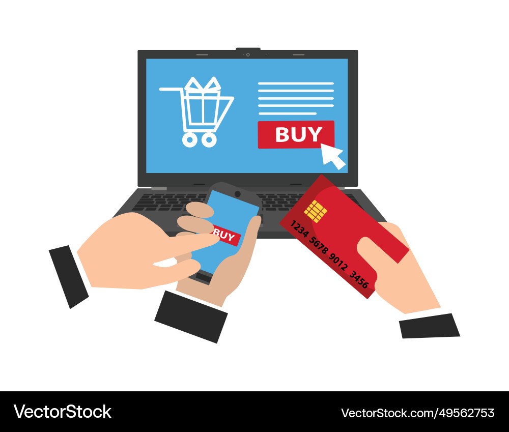 Concepts of online payment methods Concepts of online payment methods vector image