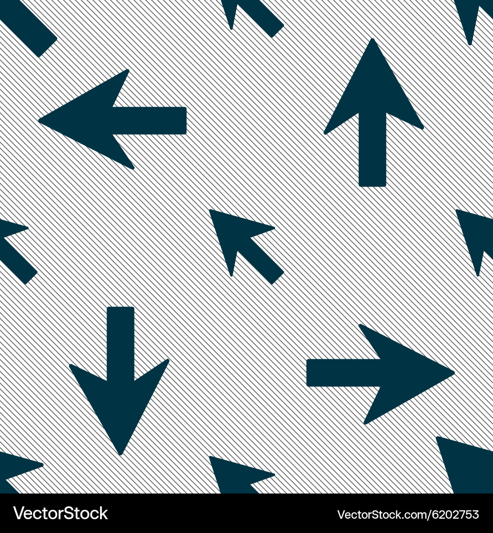 Cursor arrow icon sign seamless pattern Vector Image