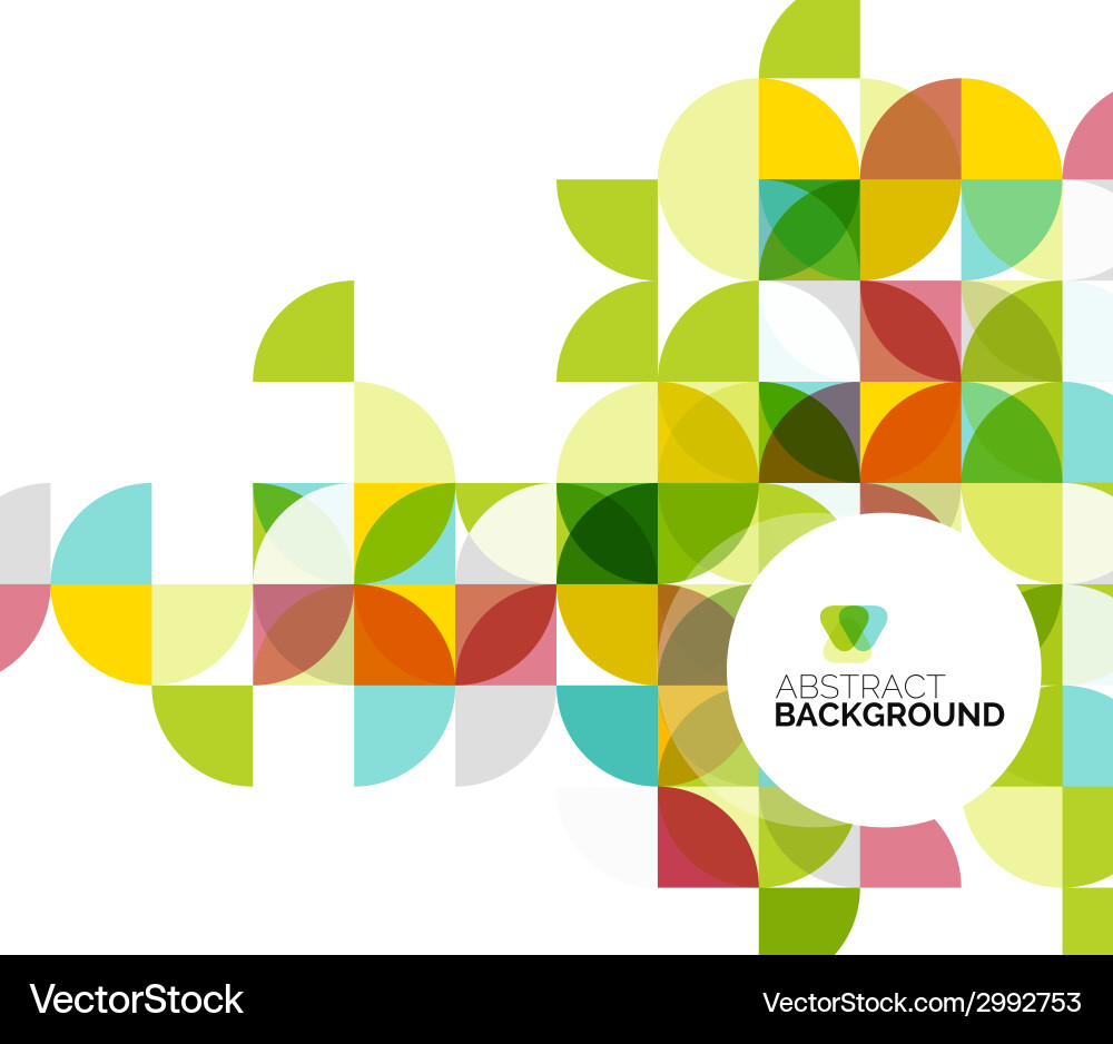 Geometric Circle Pattern Background vector image