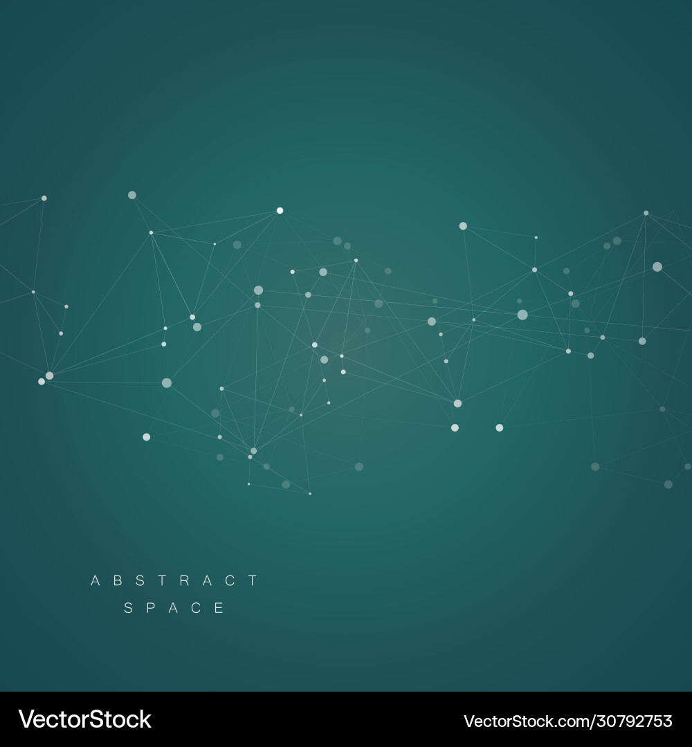 Molecule connection structure neurons chain Molecule connection structure neurons chain vector image