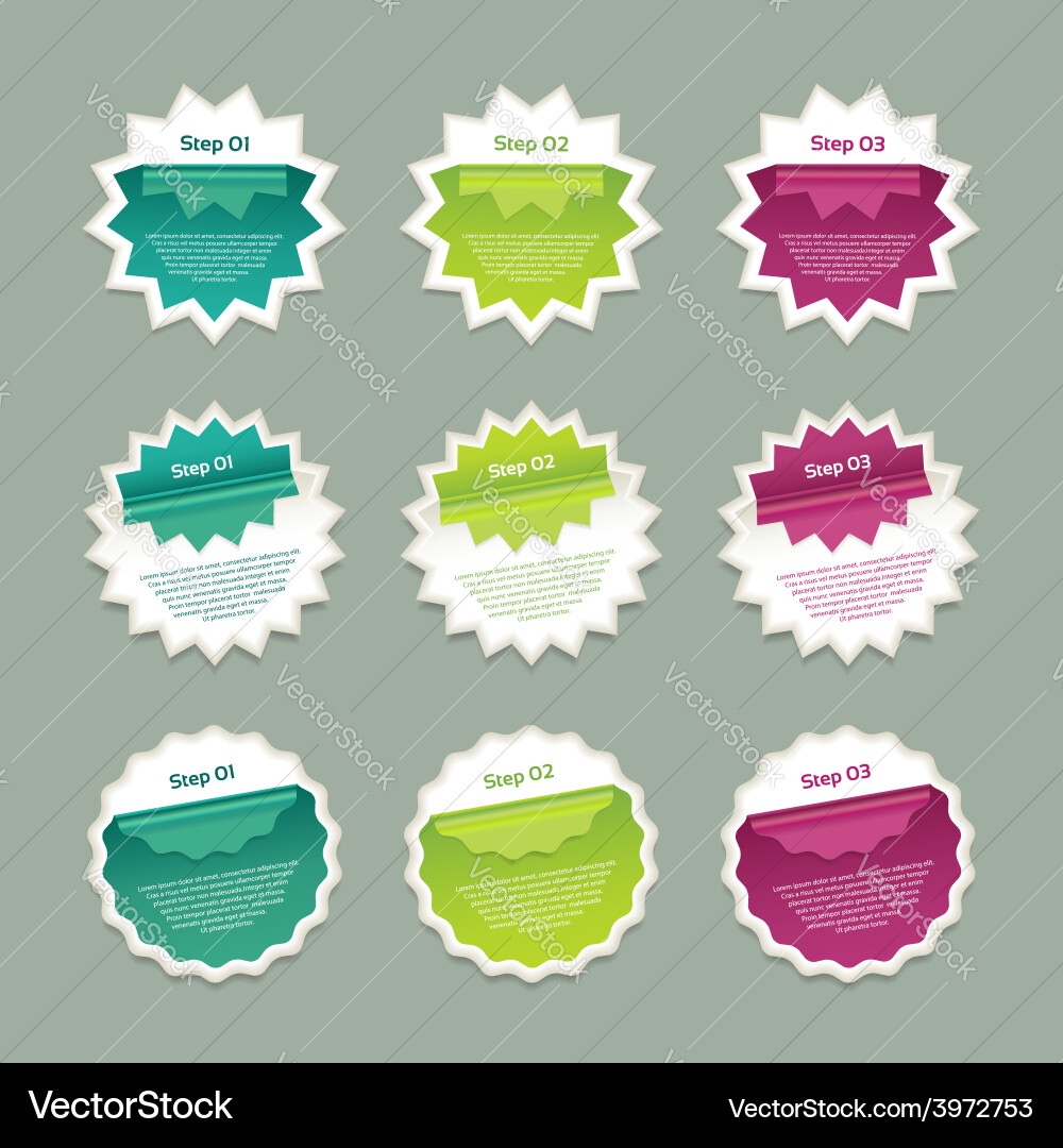 Progress background product choice or version Vector Image