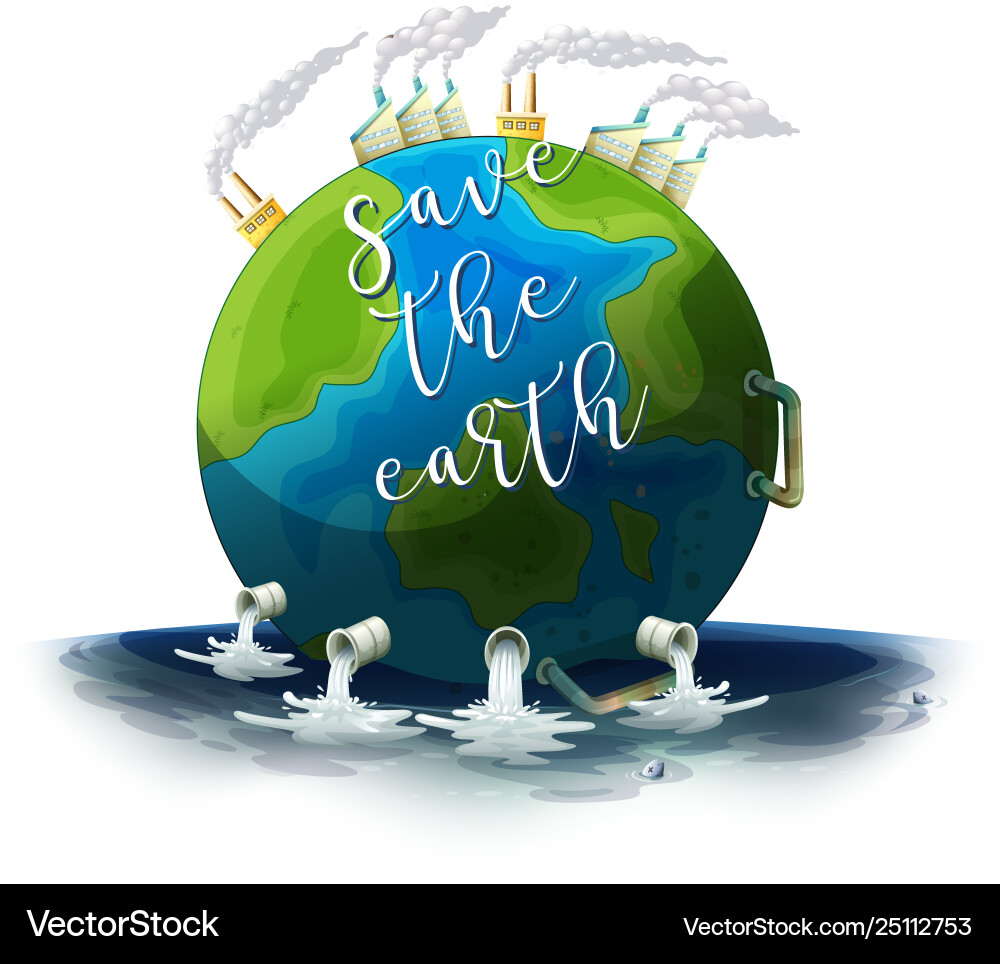 Save Earth Poster Royalty Free Vector Image VectorStock save-earth-poster-royalty-free-vector-image-vectorstock