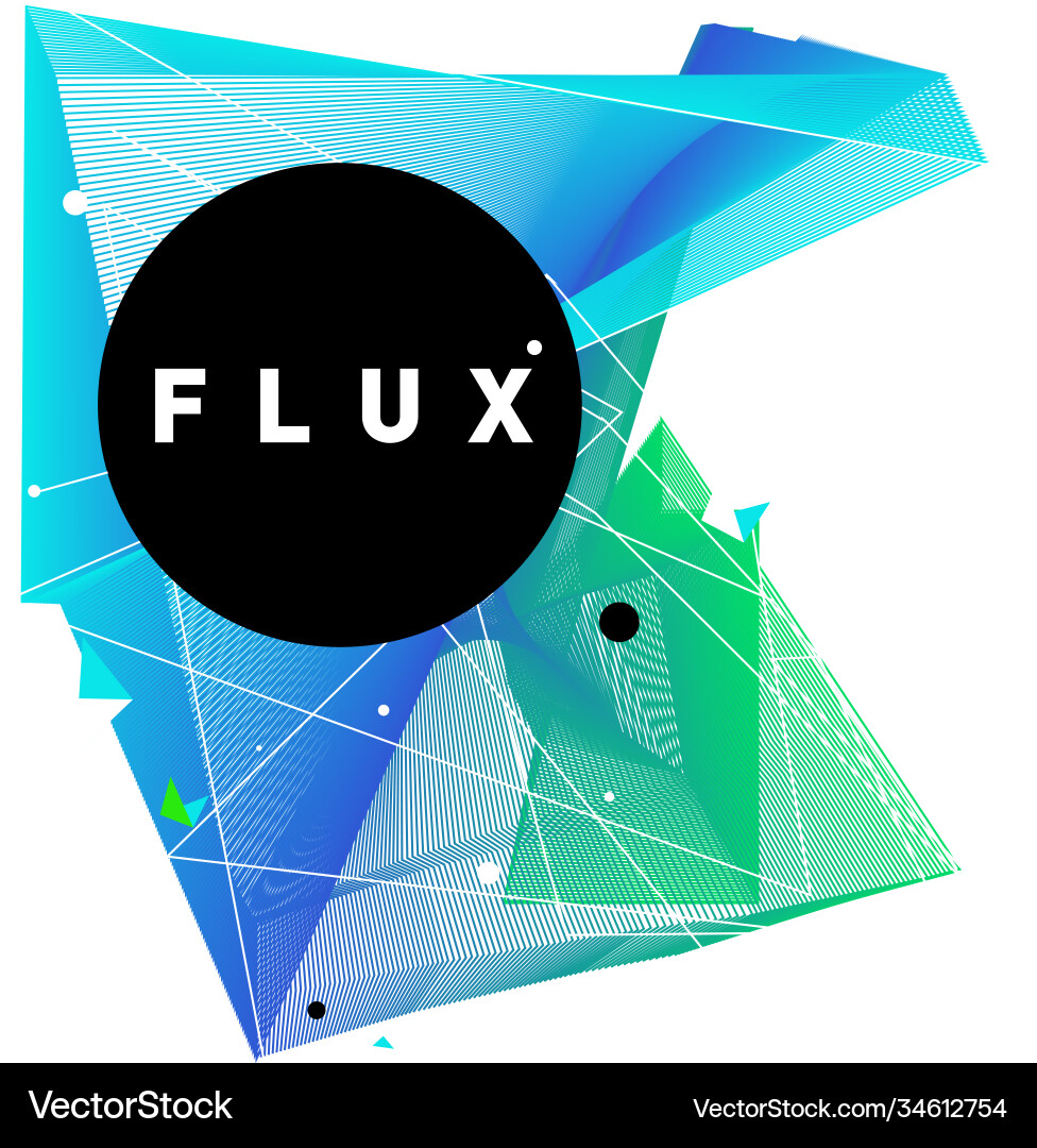 3d colorful wave background dynamic flux effect 3d colorful wave background dynamic flux effect Vector Image