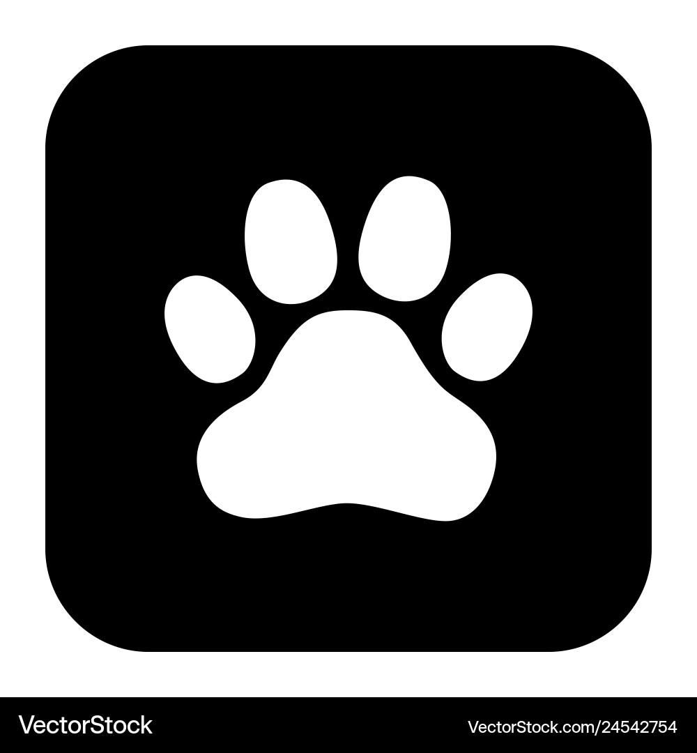 A square application button with an animal A square application button with an animal vector image