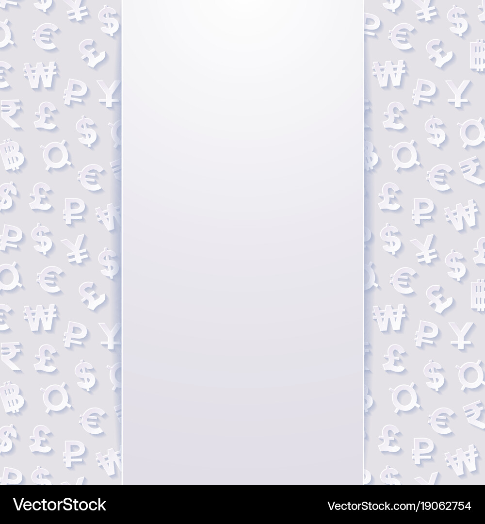 Abstract background with currency symbols Vector Image
