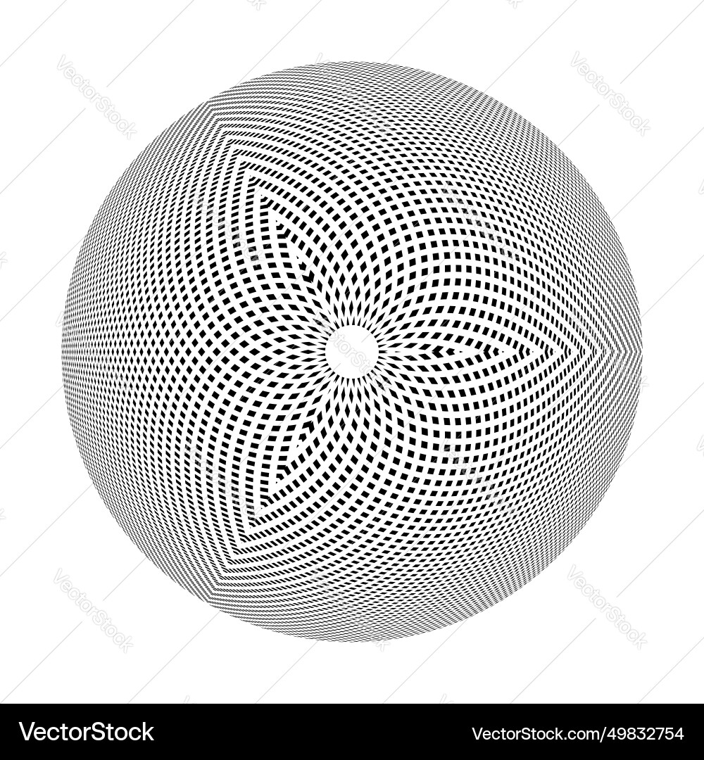 Abstract circle 3dl dots pattern vector image