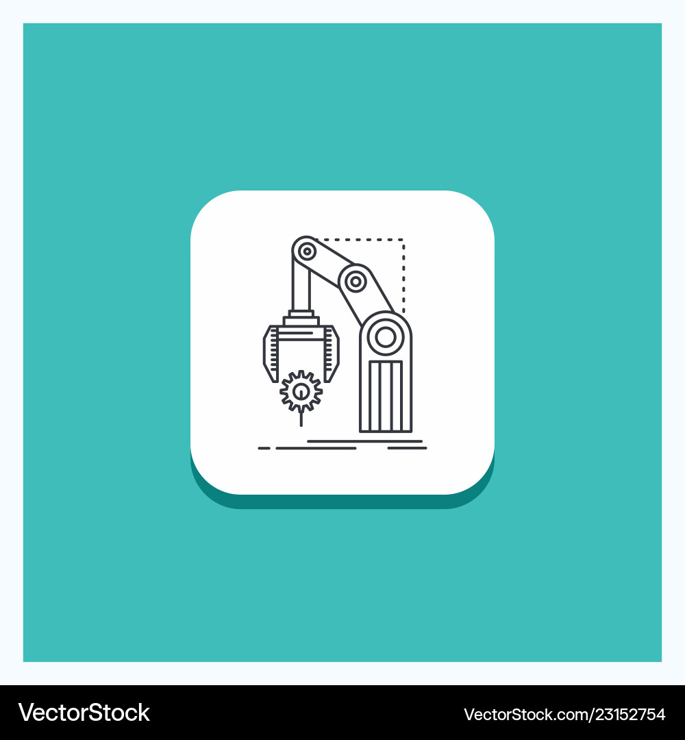 Automation Button - Factory Icon Vector Image