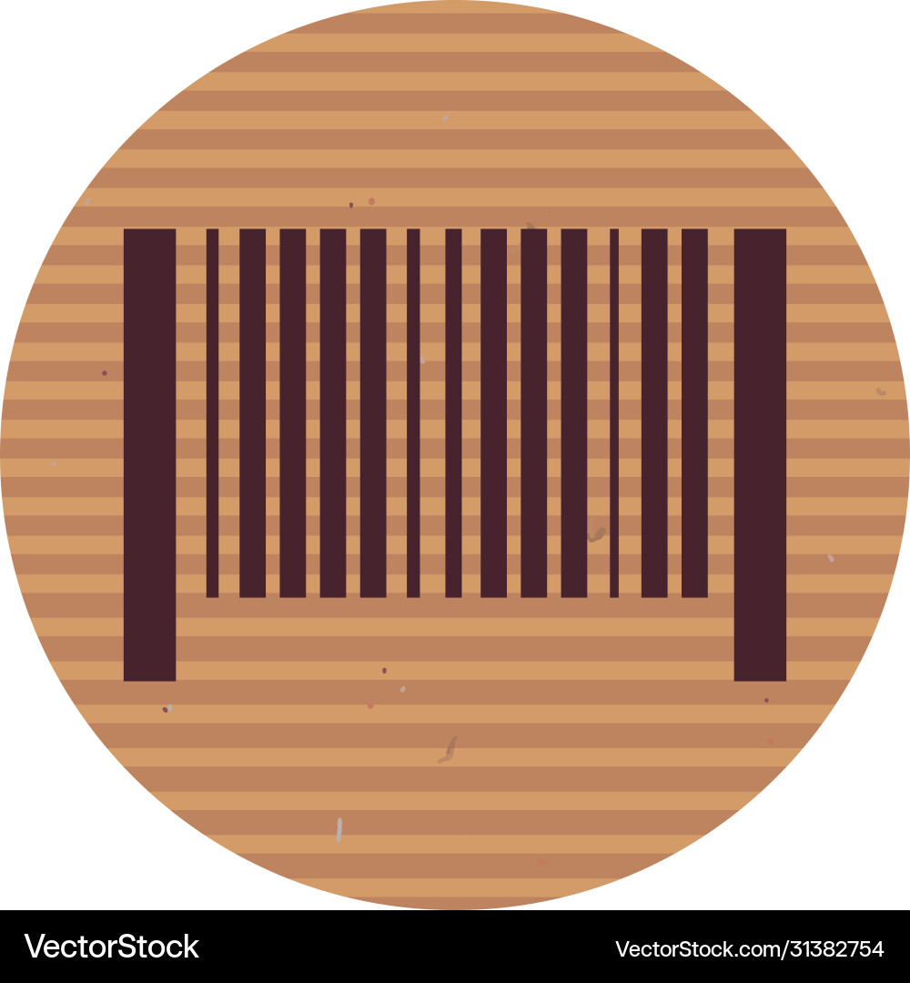 Bar code line style icon design vector image