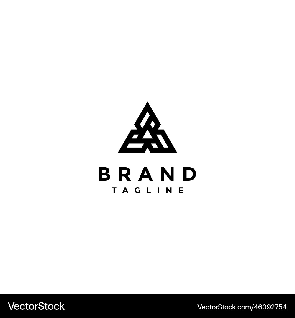 BBB Initial Logo - Spinning Triangle Vector Image