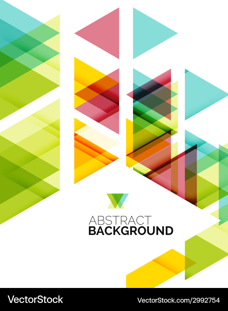 Geometric Triangle Pattern Background vector image