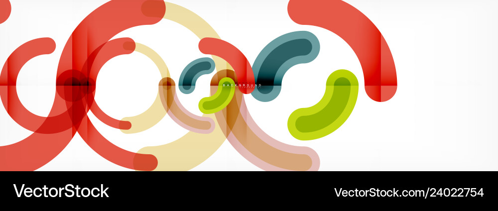 Linear design circle background Vector Image