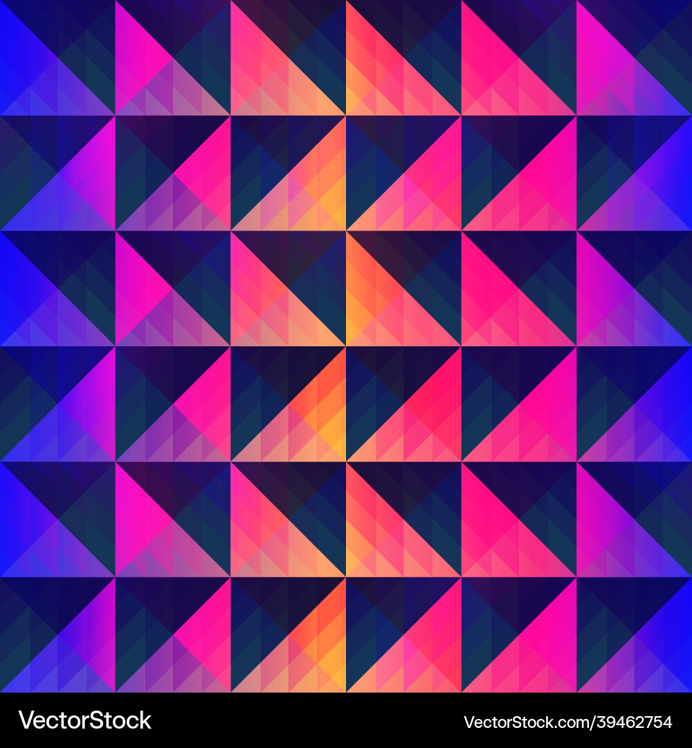 Neon Triangle Pattern vector image