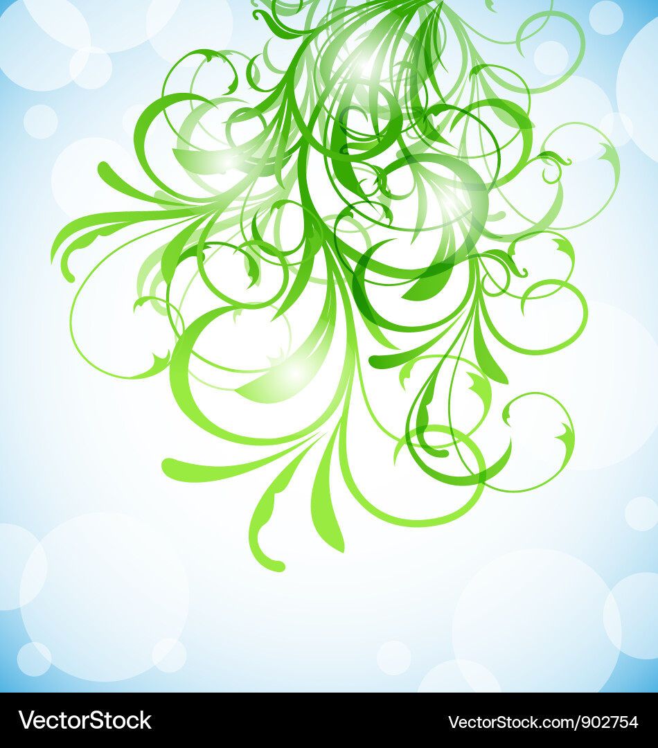 Spring floral background Vector Image