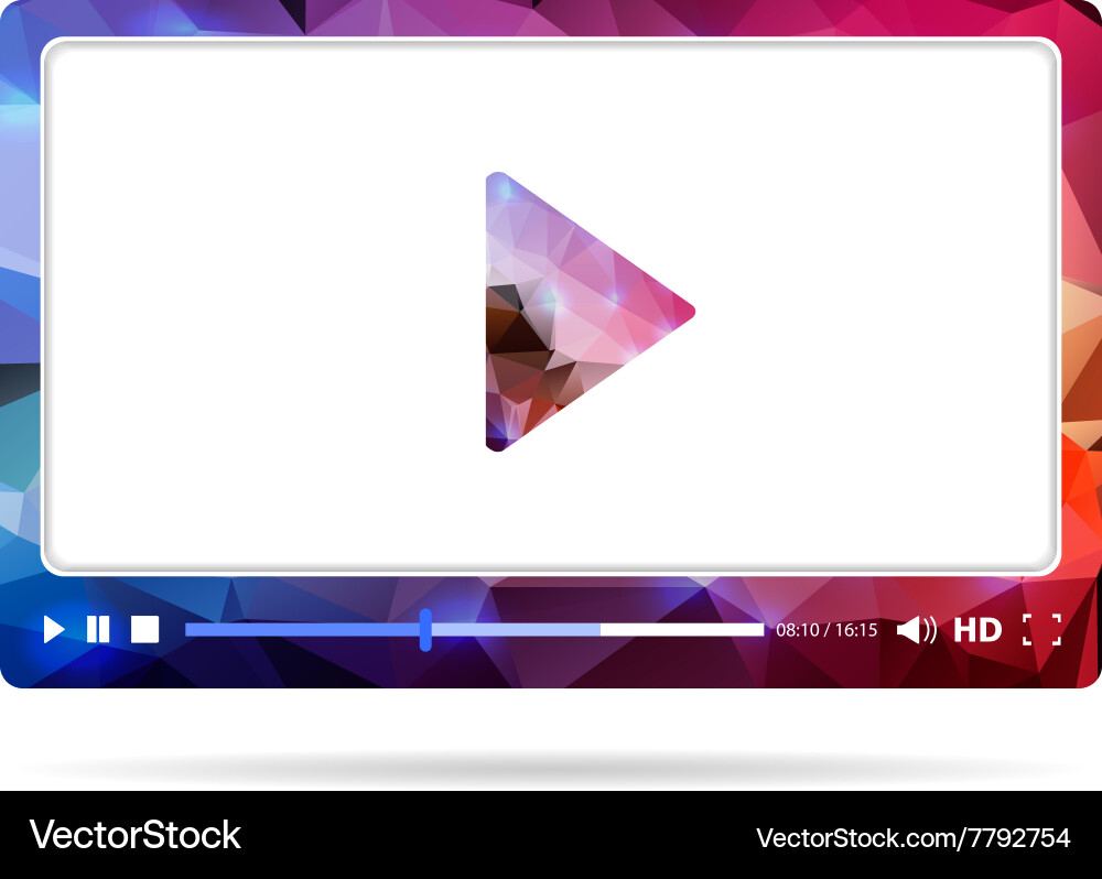 Web interface vector image