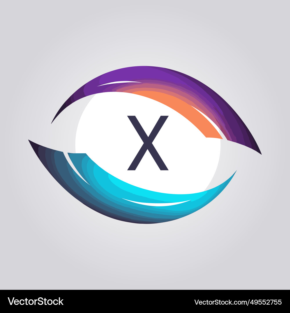 Ai development filled gradient initial logo idea Vector Image