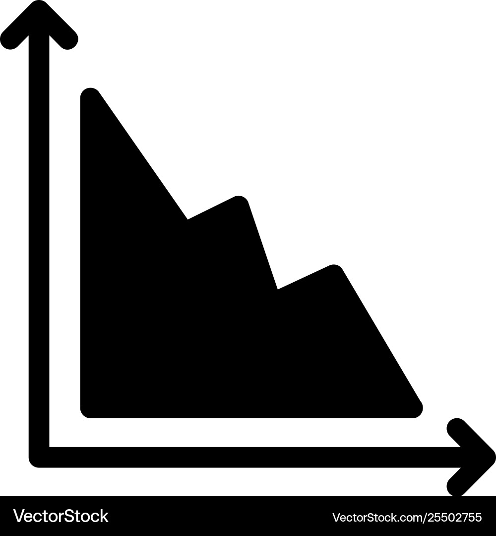 Bar graph vector image