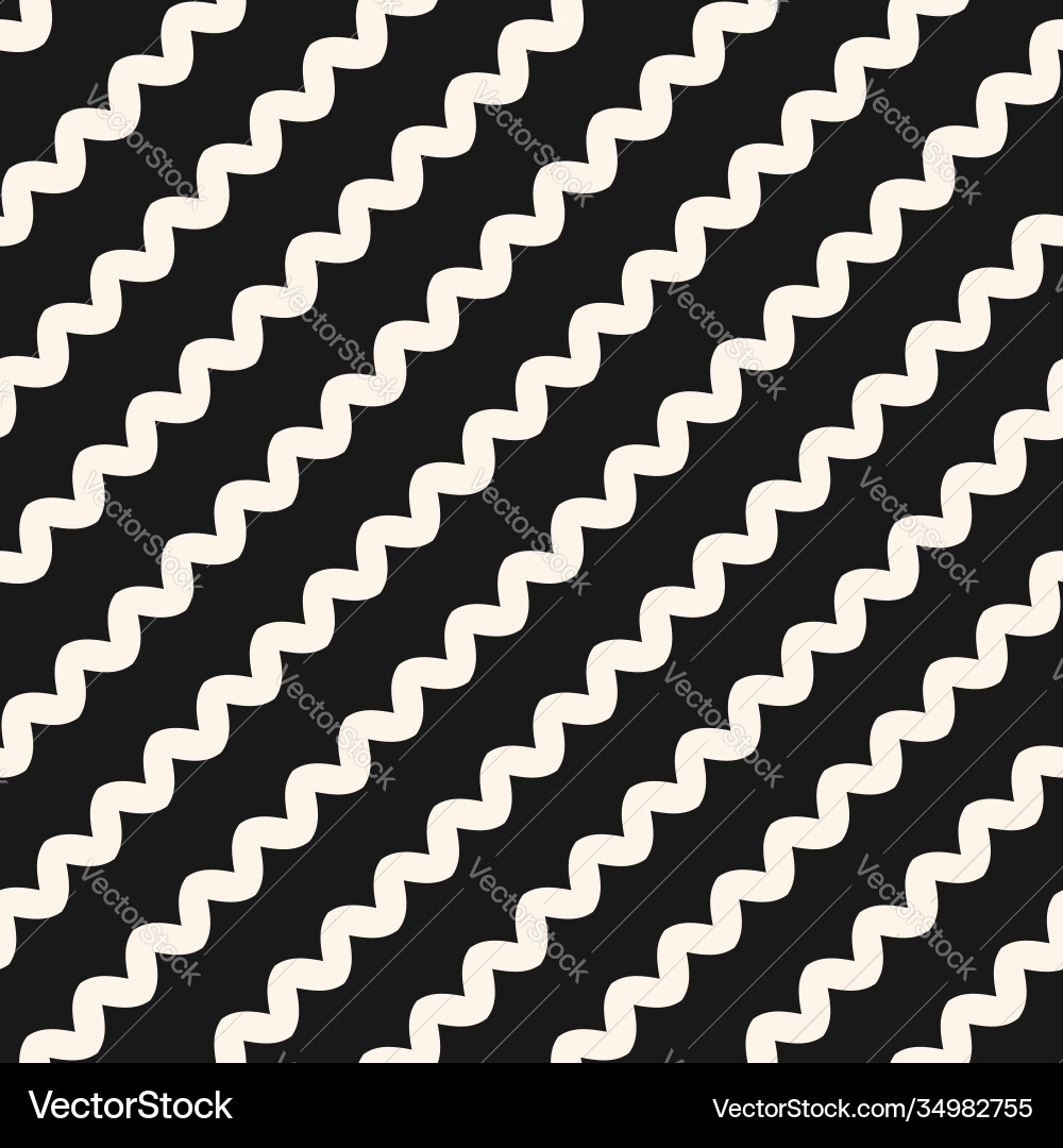 Diagonal Wavy Line Pattern vector image