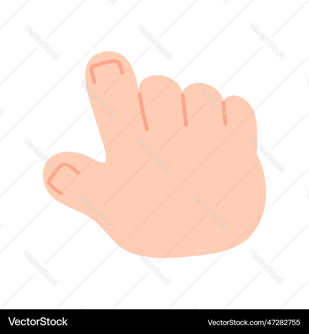 Hand pointer clicking effect icon Hand pointer clicking effect icon vector image