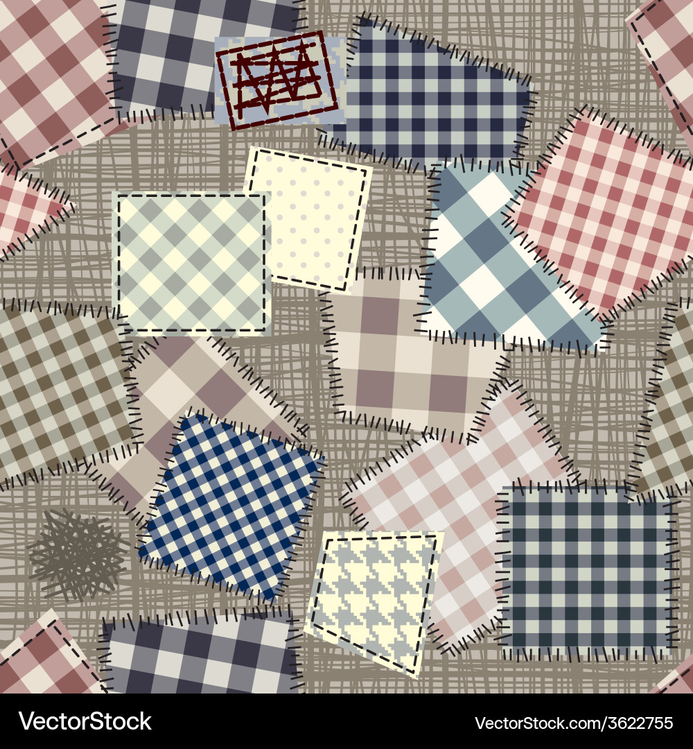 Patch pattern vector image