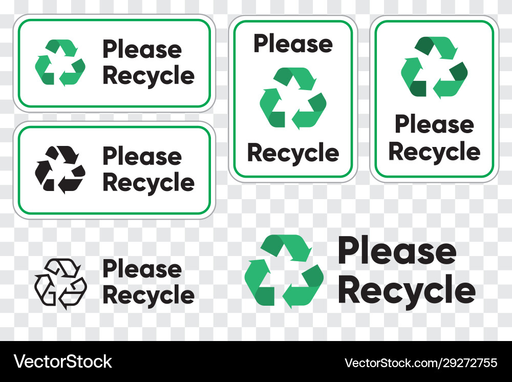 please-recycling-sign-for-public-places-recycle-vector-image for Free Printable Recycle Symbol Stencil Please recycling sign for public places recycle Vector Image for Free Printable Recycle Symbol Stencil