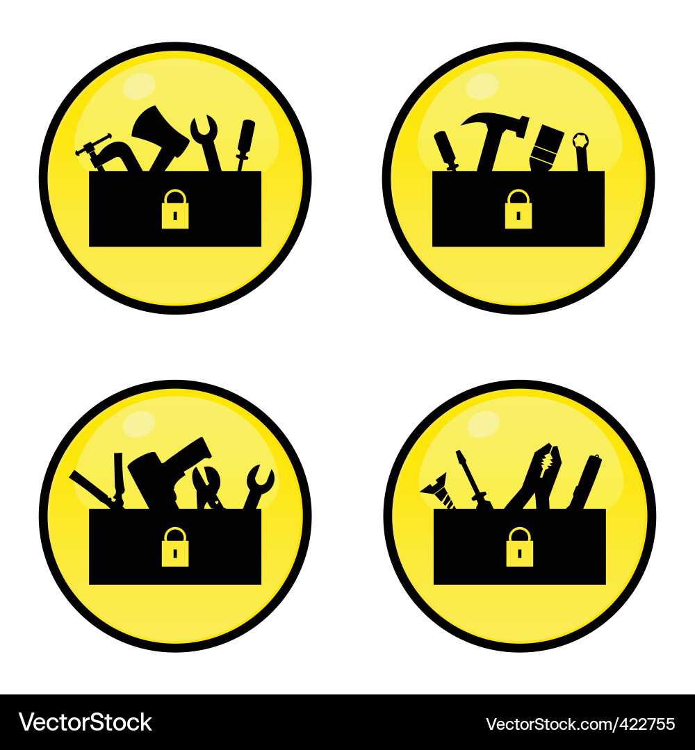 Toolbox Collection Vector Image