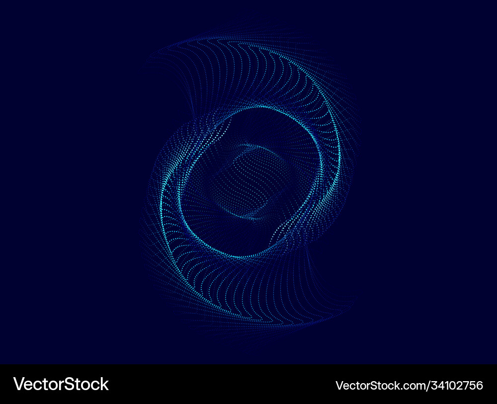 Abstract background with dynamic waves vector image