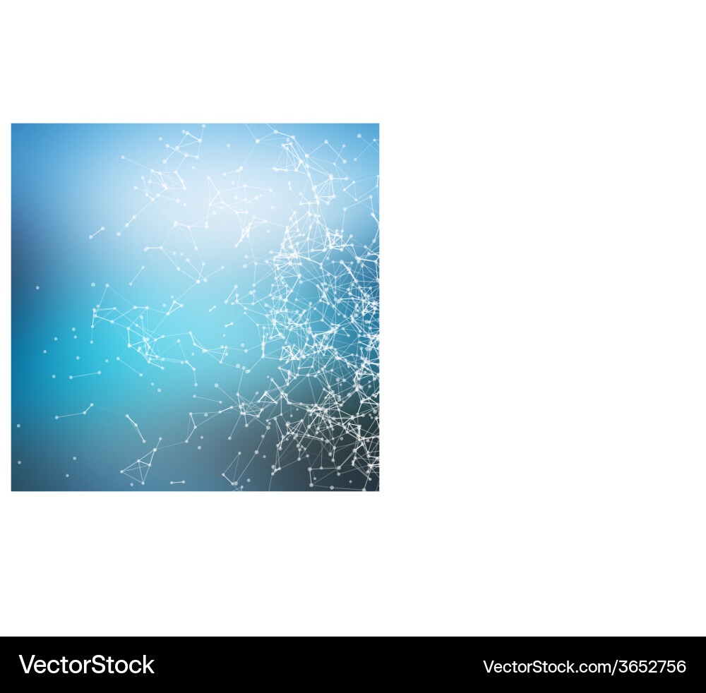 Connected Dots Abstract Background vector image