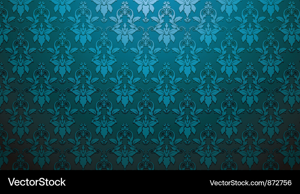 Damask web banner Vector Image