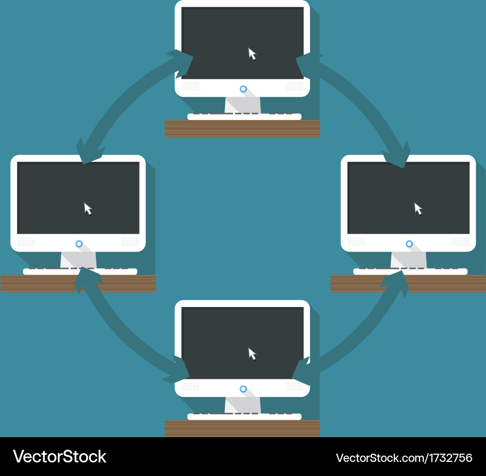 Digital Network Architecture vector image