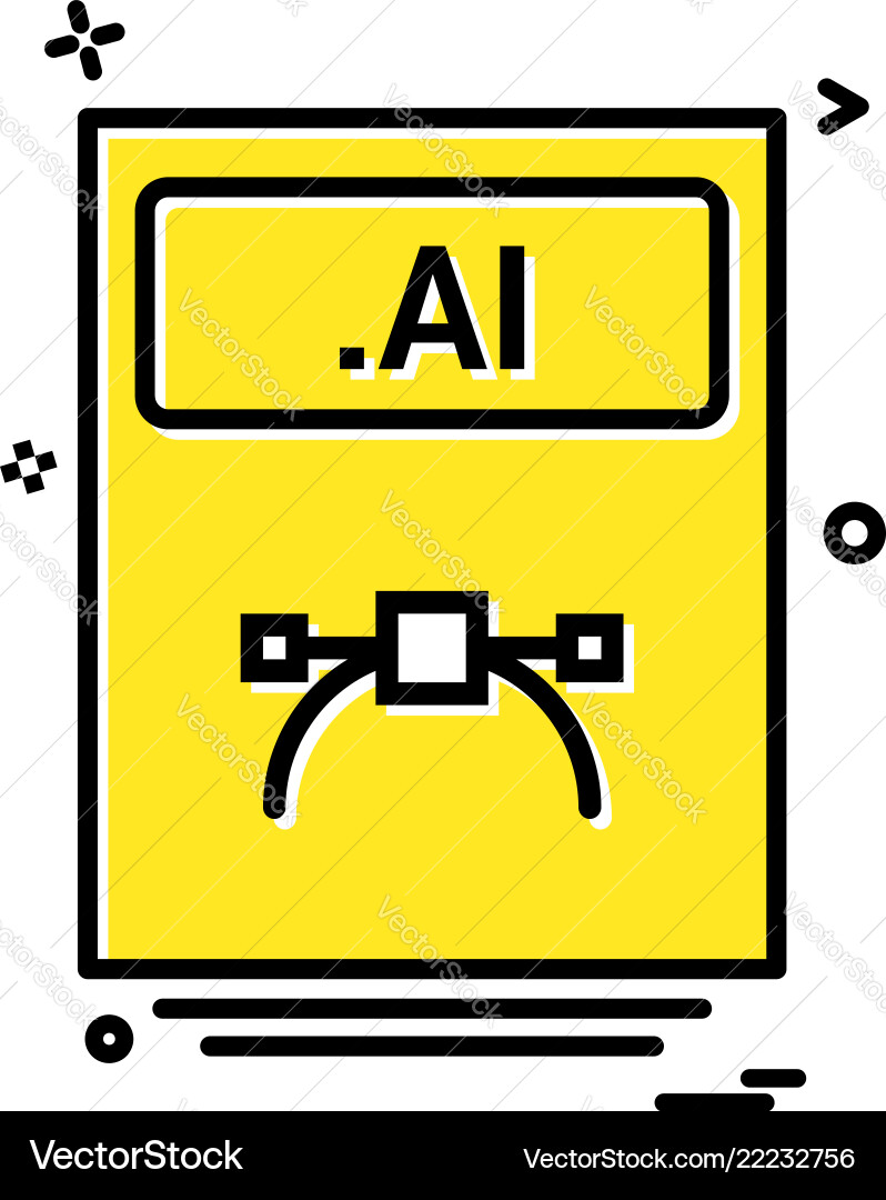 File files ai icon design File files ai icon design vector image