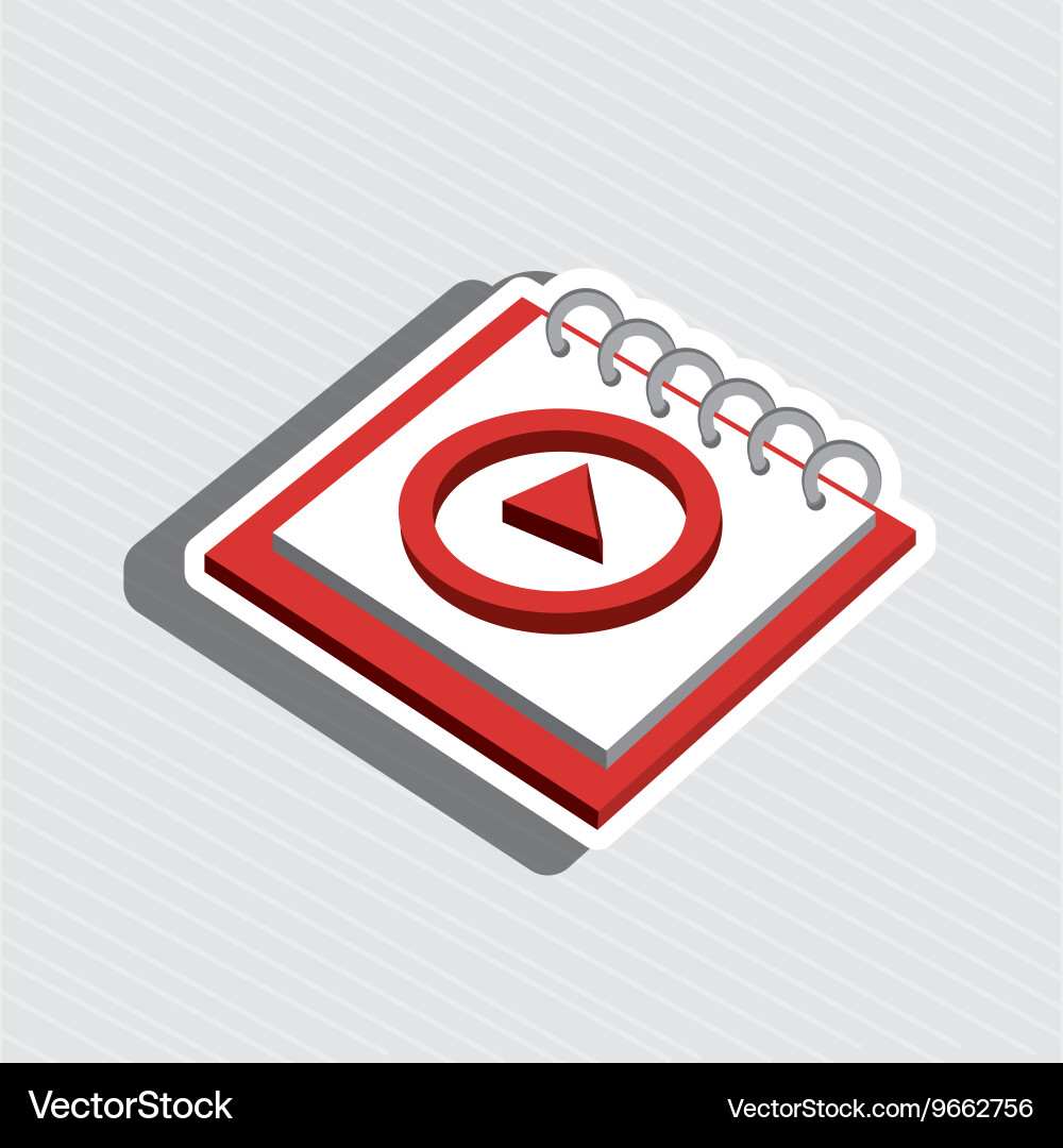 Memo pad isolated icon design Vector Image