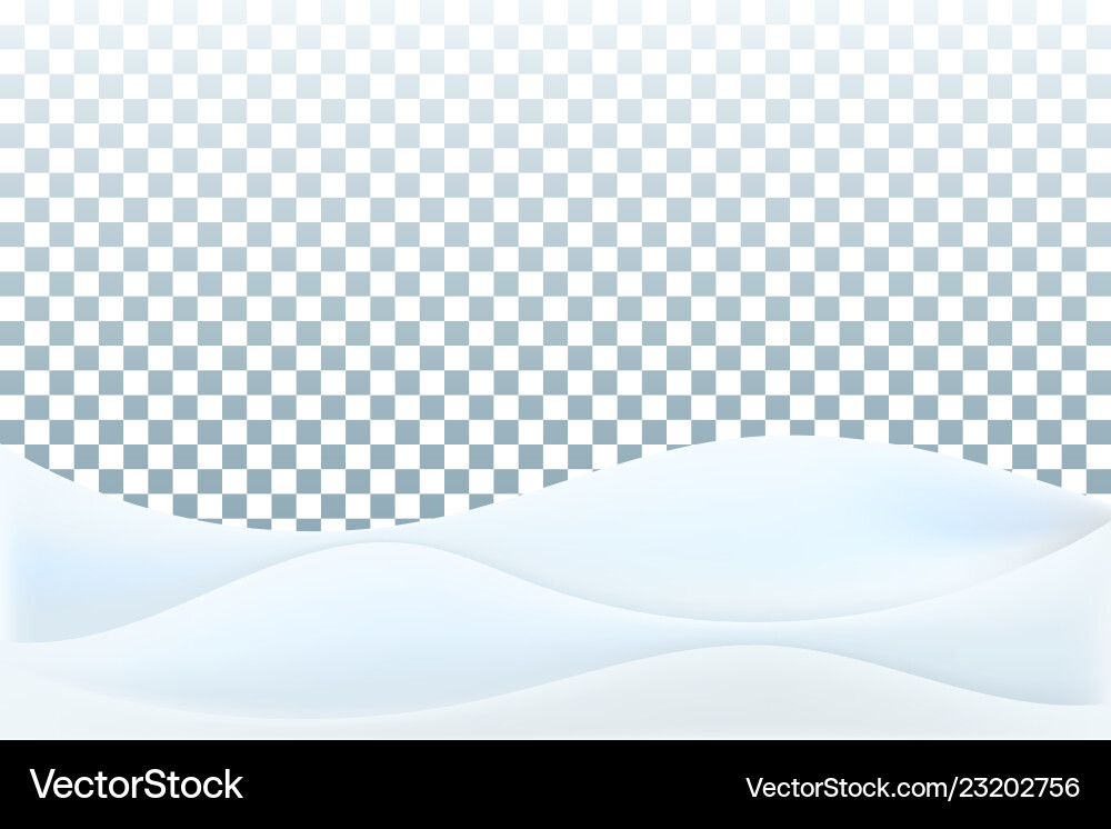 Realistic snowdrift isoliert auf transparent Realistic snowdrift isoliert auf transparent vektorbild