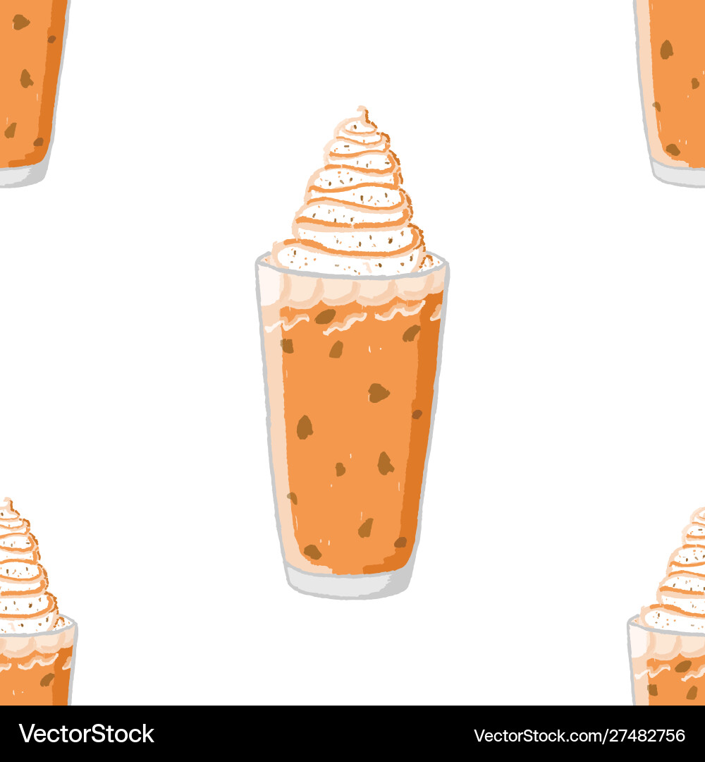 Seamless pattern autumn halloween Seamless pattern autumn halloween vector image