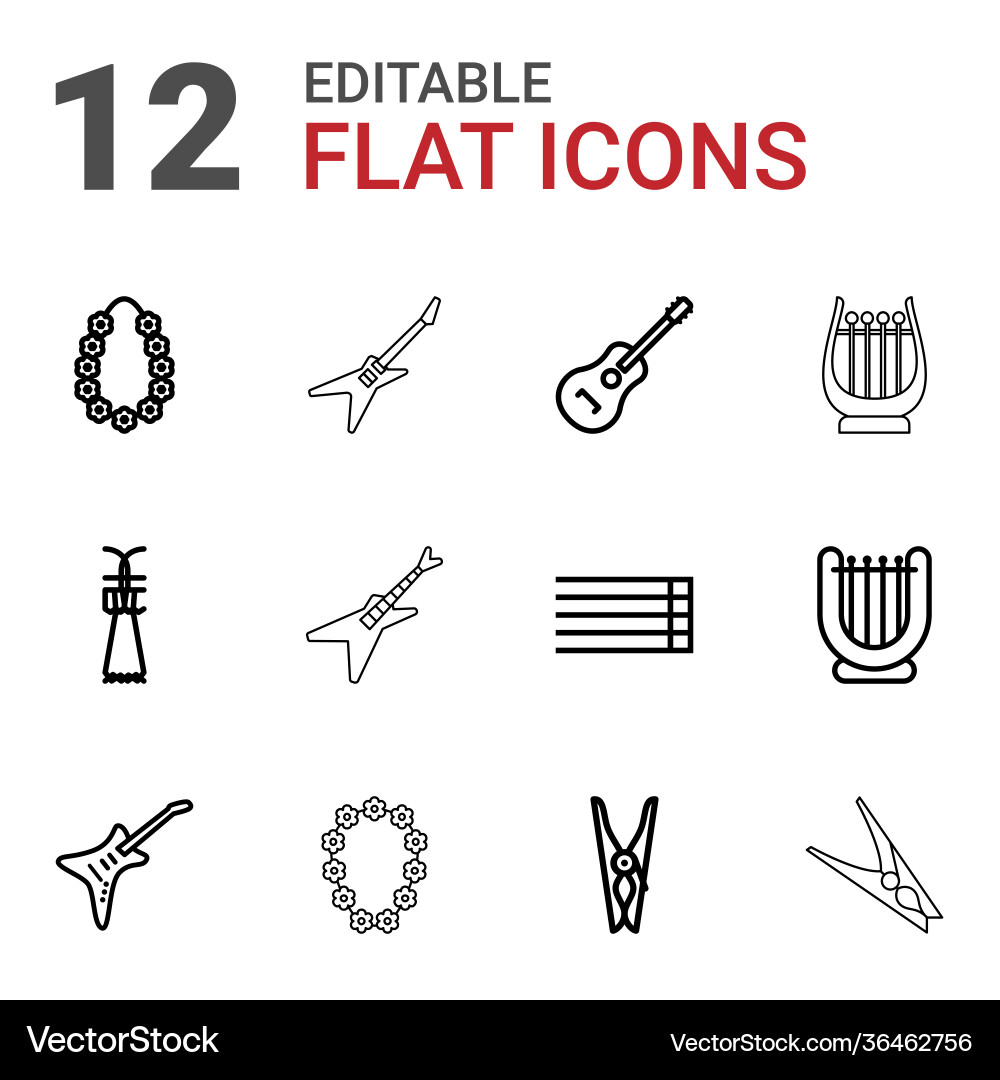 String icons vector image