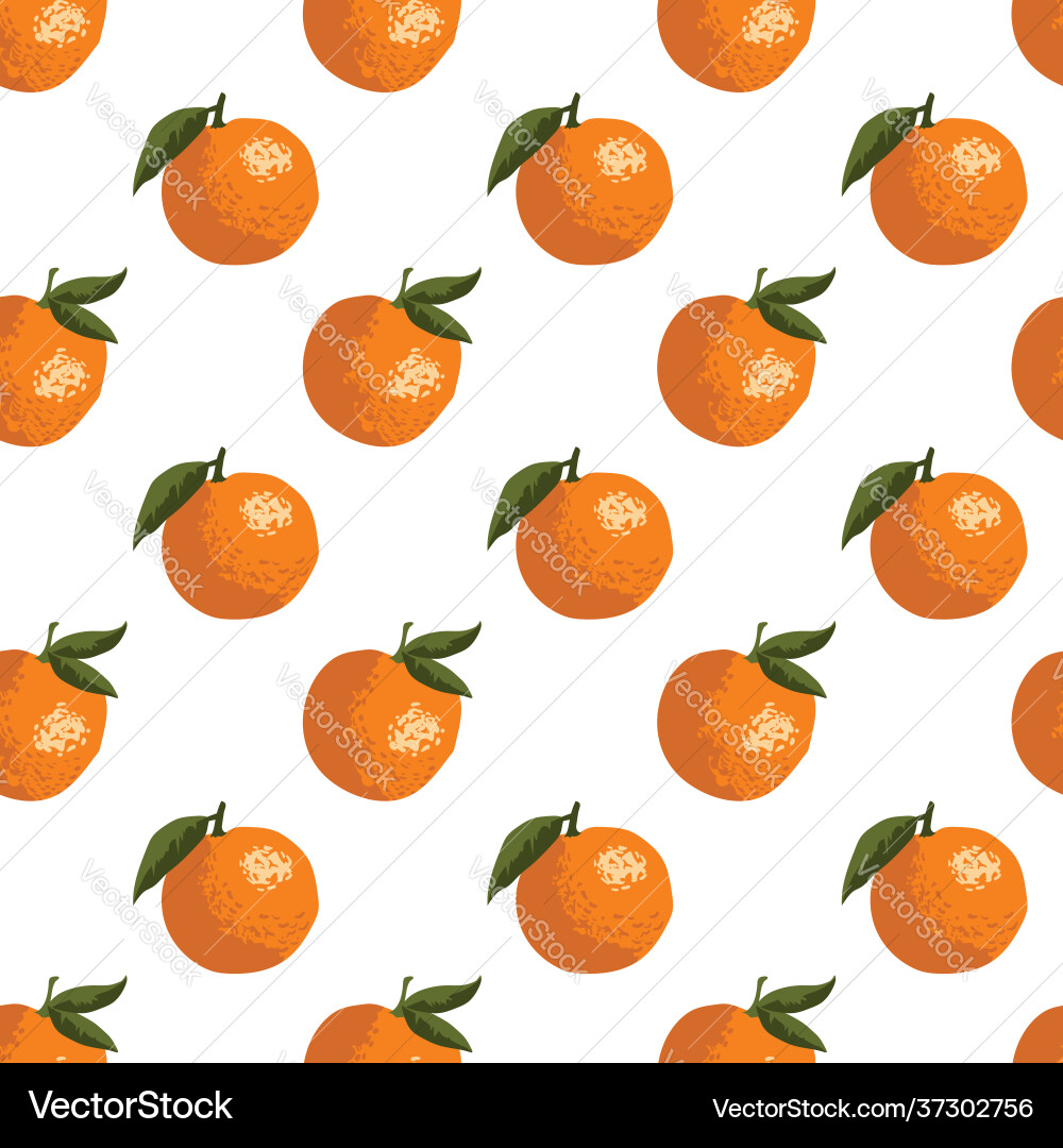 Summer pattern with oranges seamless texture Summer pattern with oranges seamless texture vector image