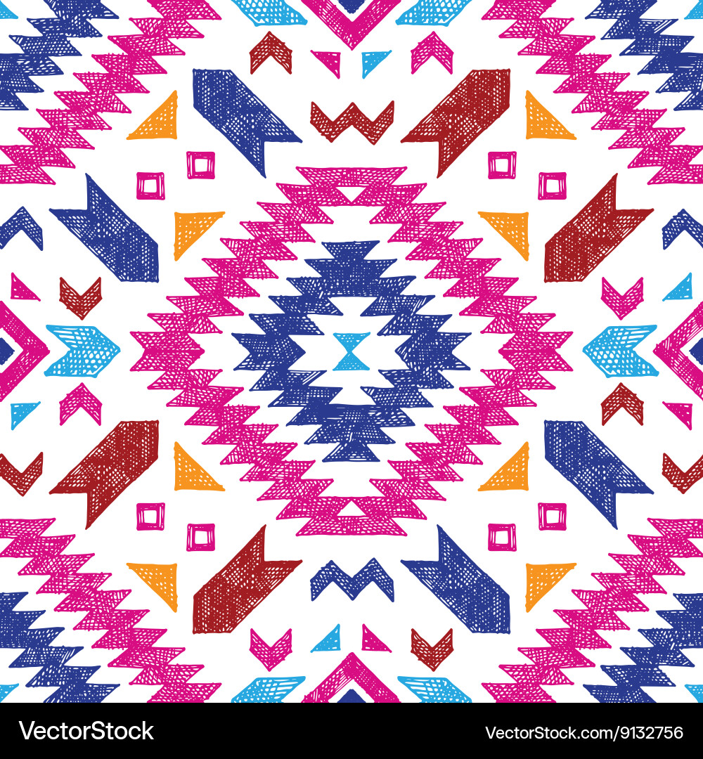 Tribal Aztec Pattern Vector Image