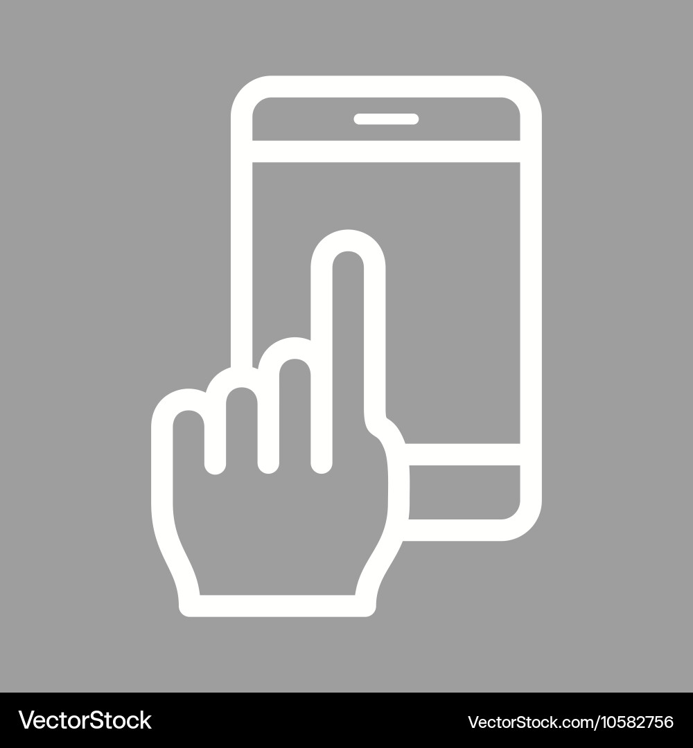 Using cell phone vector image