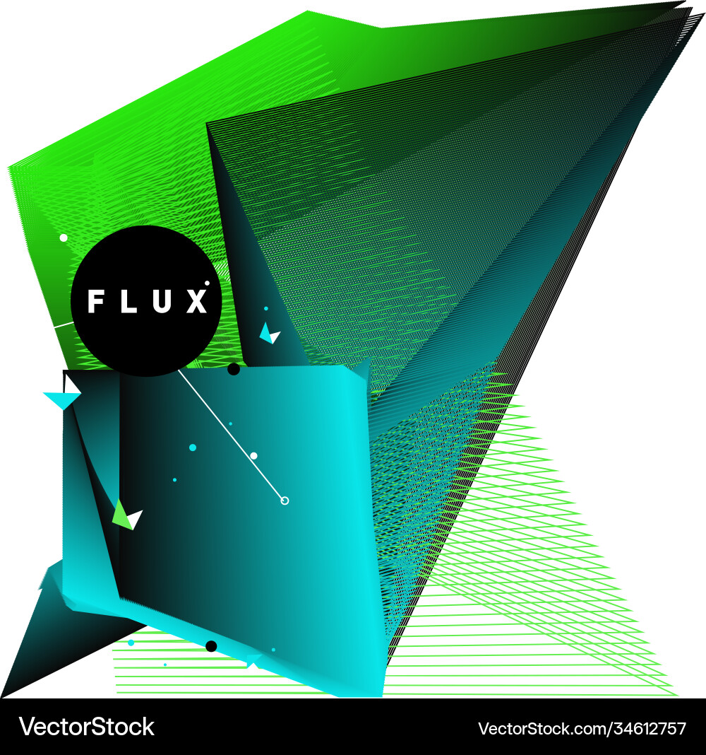 3d colorful wave background dynamic flux effect 3d colorful wave background dynamic flux effect Vector Image