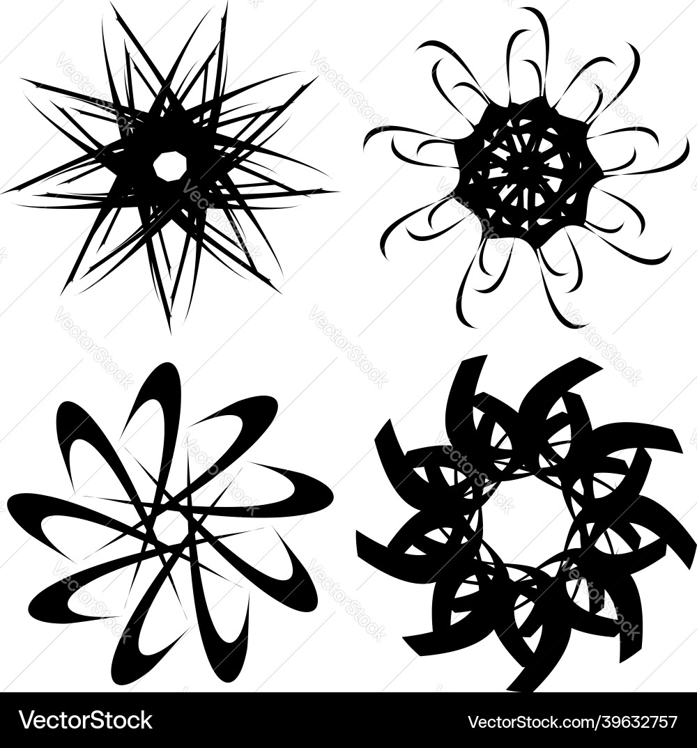 Abstract circular drawing amorphous nonfigurative Abstract circular drawing amorphous nonfigurative Vector Image